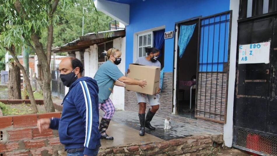Operativo de contingencia de la Municipalidad de Quilmes en la Ribera por crecida del Río de La Plata