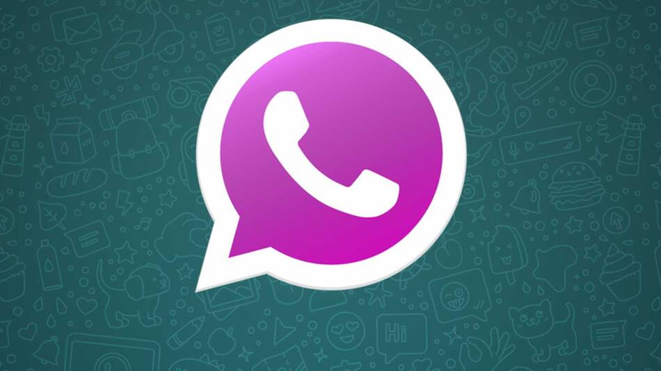 El logo de WhatsApp con los colores de Barbie. Foto: WhatsApp.