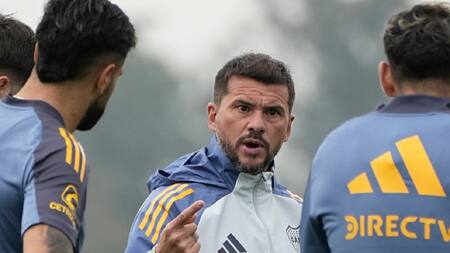 Mariano Herrón, DT interino de Boca Juniors. Foto: X @BocaJrsOficial