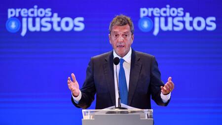 Sergio Massa en extensión de Precios Justos. Foto: NA.