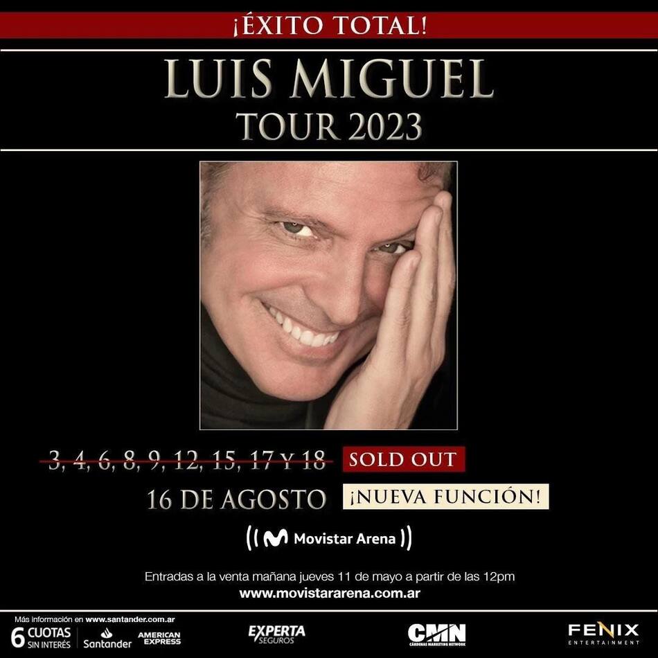 Luis Miguel, show, música, NA