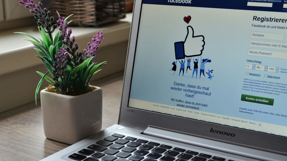 Facebook. Fuente: Pexels
