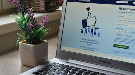 Facebook. Fuente: Pexels