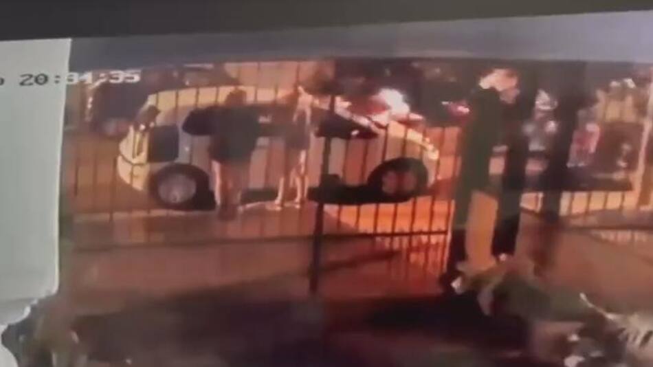 Ataque motochorro en Ramos Mejía. Foto: captura de video