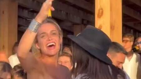 Camila Homs en Punta del Este. Foto: captura.