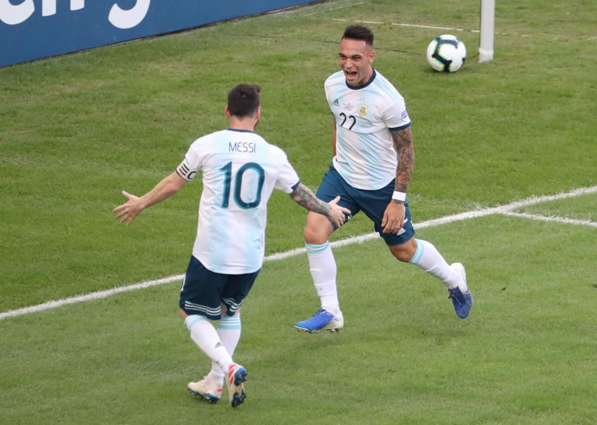 Copa América, Argentina vs. Venezuela, Lautaro Martínez, Liones Messi, fútbol, Reuters