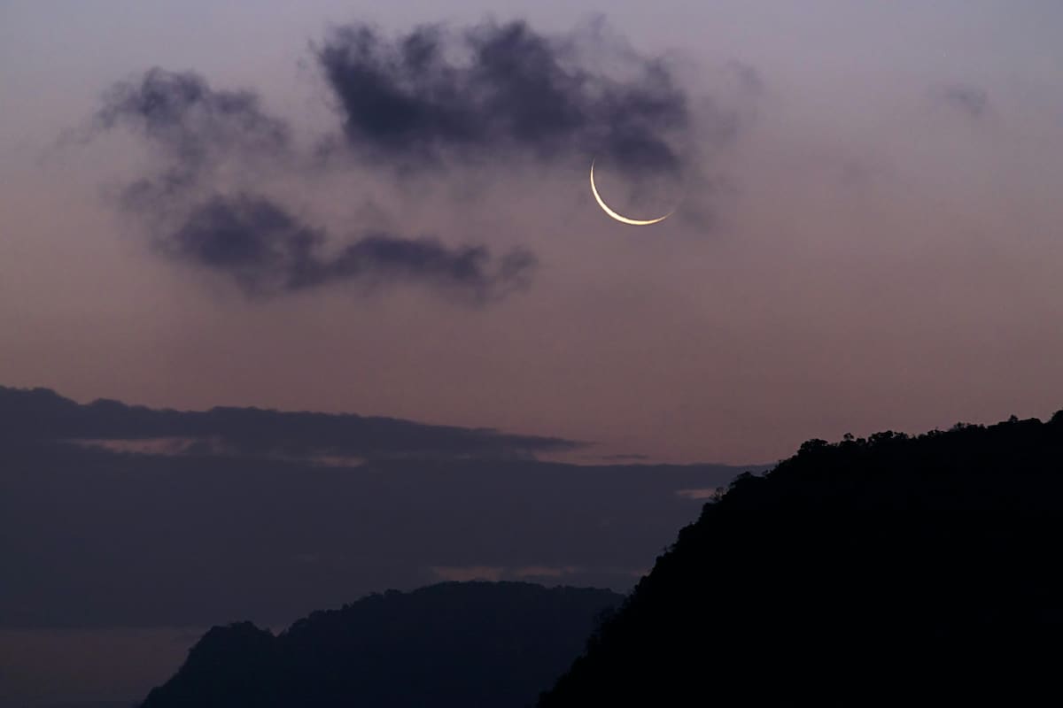 Luna nueva. Foto: Pexels.