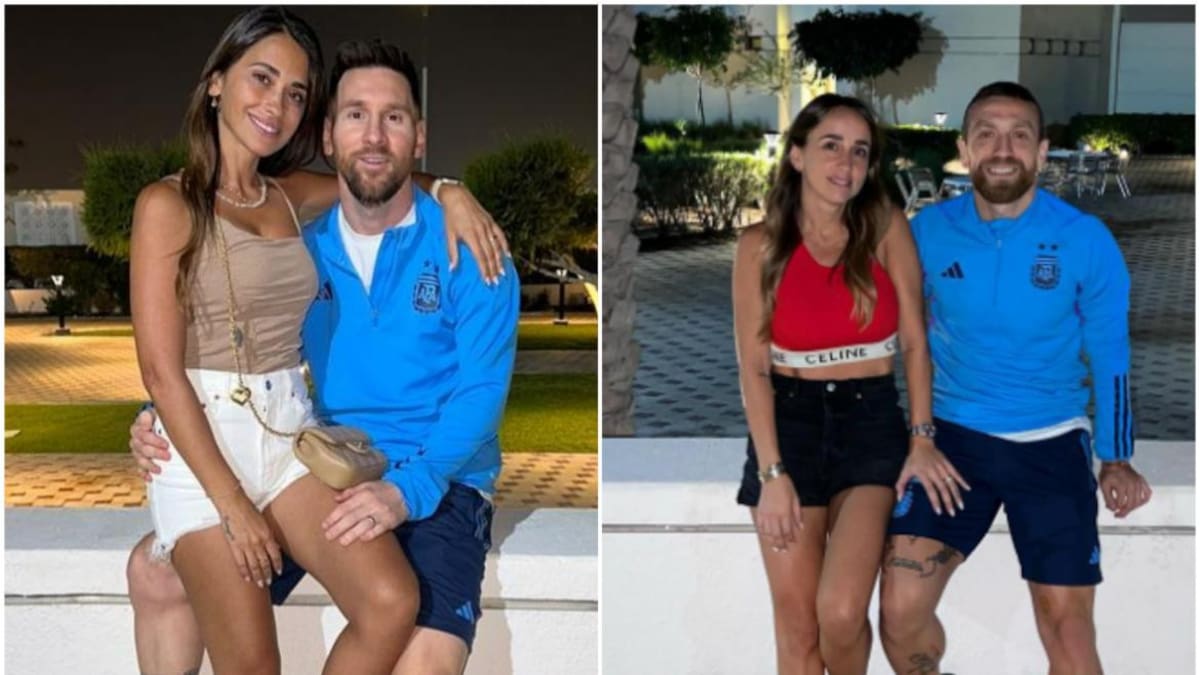Postales de las visitas de los familiares a los jugadores de la Selección