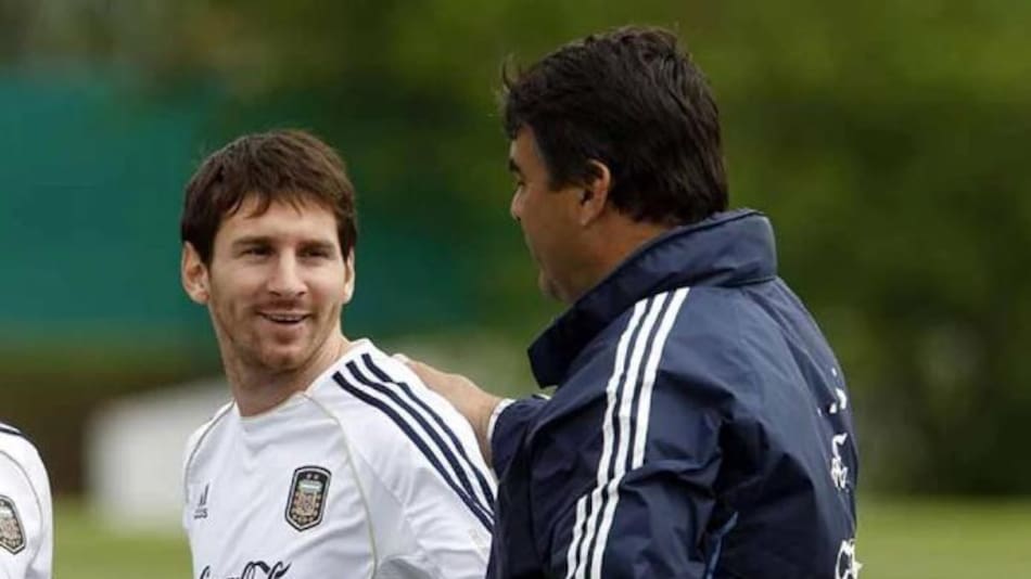Tata Brown y Lionel Messi