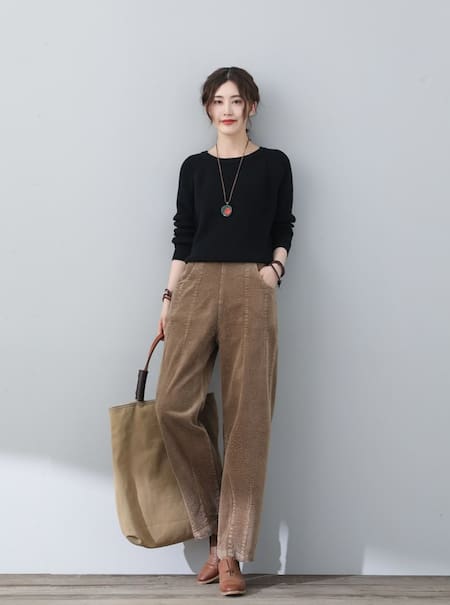 Pantalón de corderoy. Fuente: Pinterest