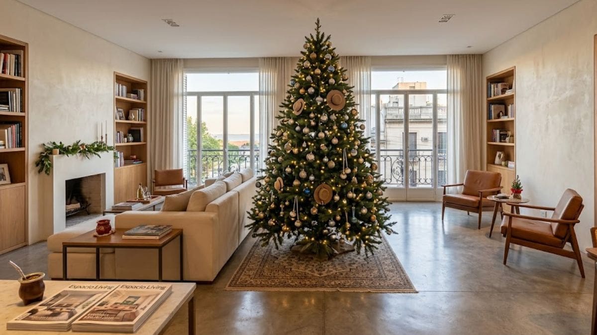 El árbol de Navidad forma parte de la decoración de la casa