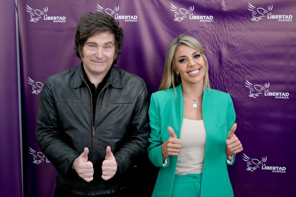 javier milei y virginia gallardo