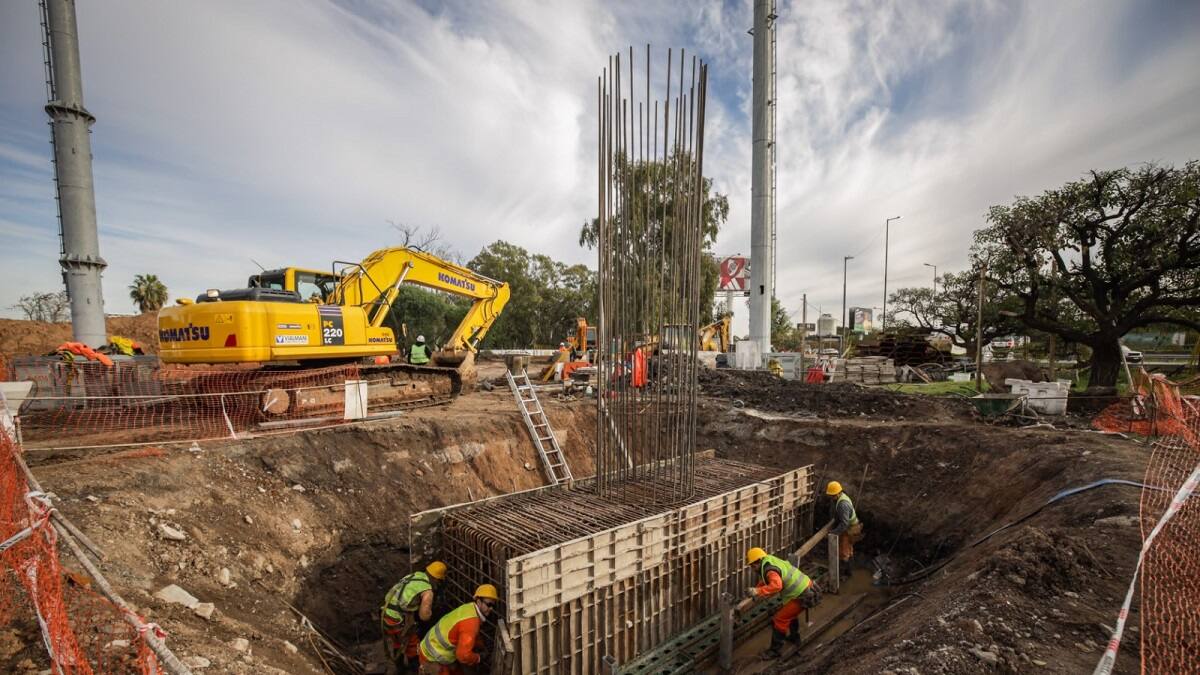 Inicio de obras públicas en el puente Lugones.