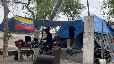 Migrantes en Matamoros, México. Foto: EFE.