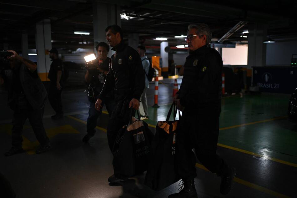 Allanamiento en Brasil. Foto: EFE