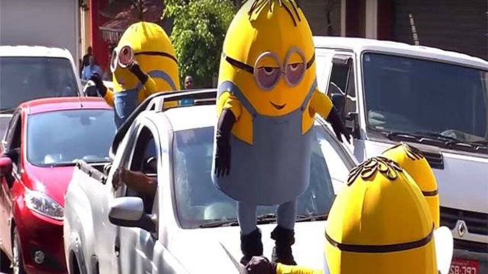 Minions descontrolados en Brasil
