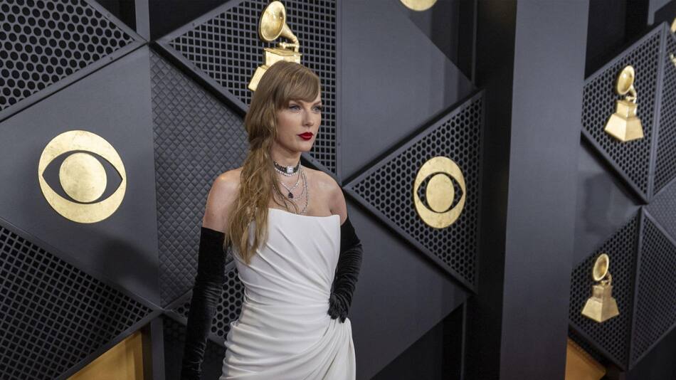 Taylor Swift en la 66ª edición de los Premios Grammy. EFE