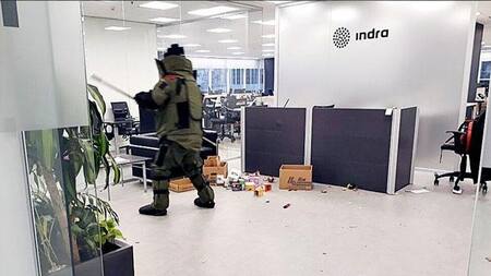 Sobre bomba en empresa Indra