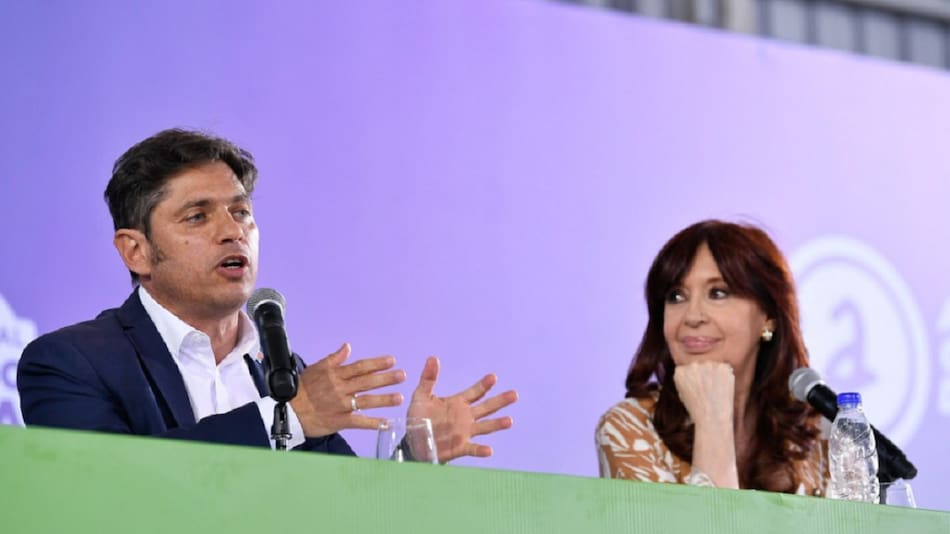Cristina Kirchner y Axel Kicillof. Foto: Agencia Noticias Argentinas.