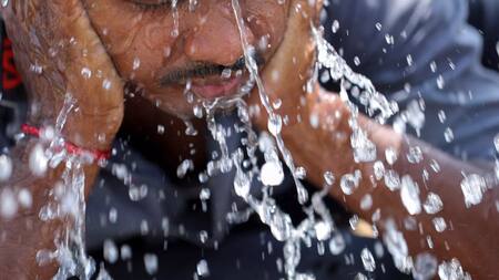 Ola de calor en la India. Foto: Reuters