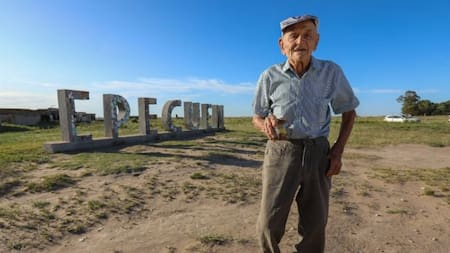 Pablo Novak, el último habitante de Villa Epecuén. Foto:NA