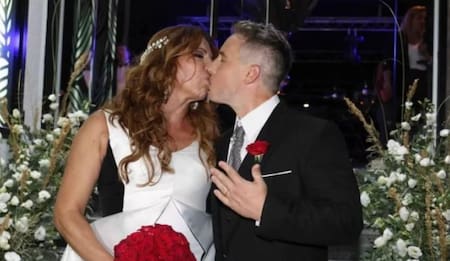 Lizy Tagliani y Sebastián Nebot. Foto: NA.