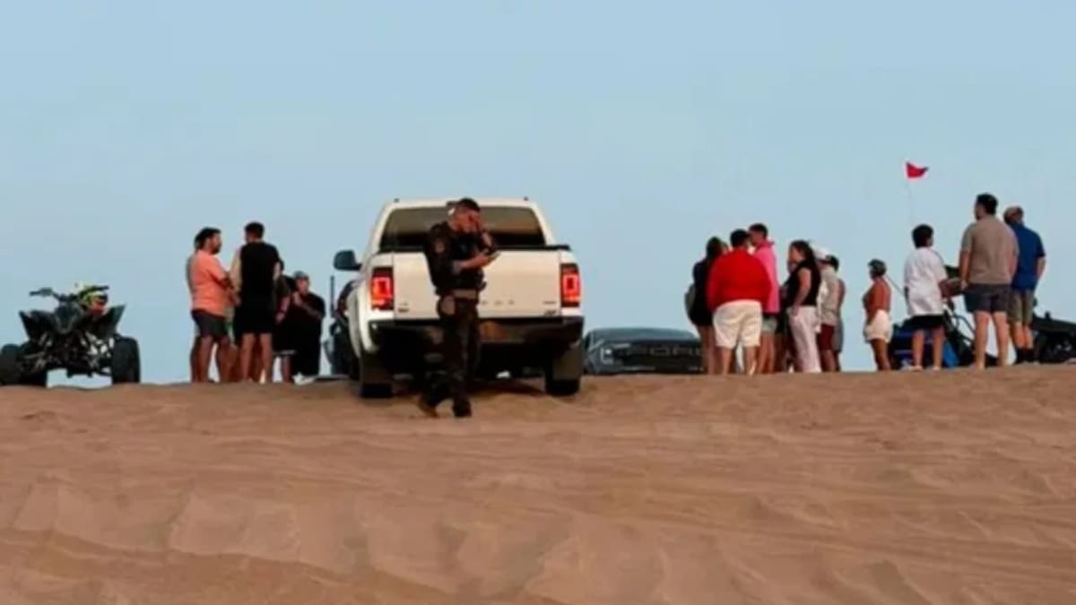 Accidente en Pinamar entre una UTV y una 4x4.