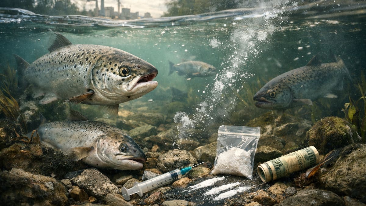 Peligro en el agua: advierten que la presencia de cocaína en ríos europeos amenaza la vida del salmón