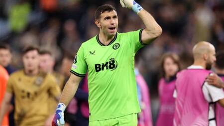 Emi Martínez, Aston Villa. Foto: NA