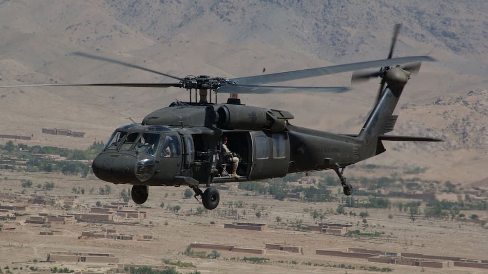 Un helicóptero UH-60 Black Hawk de Estados Unidos.
