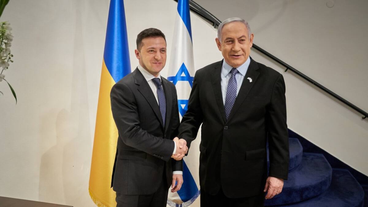 Foto archivo de Volodimir Zelenski y Benjamín Netanyahu. Foto: president.gov.ua