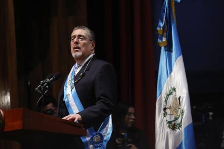 Asunción de Bernardo Arévalo, nuevo presidente de Guatemala. Foto: EFE.