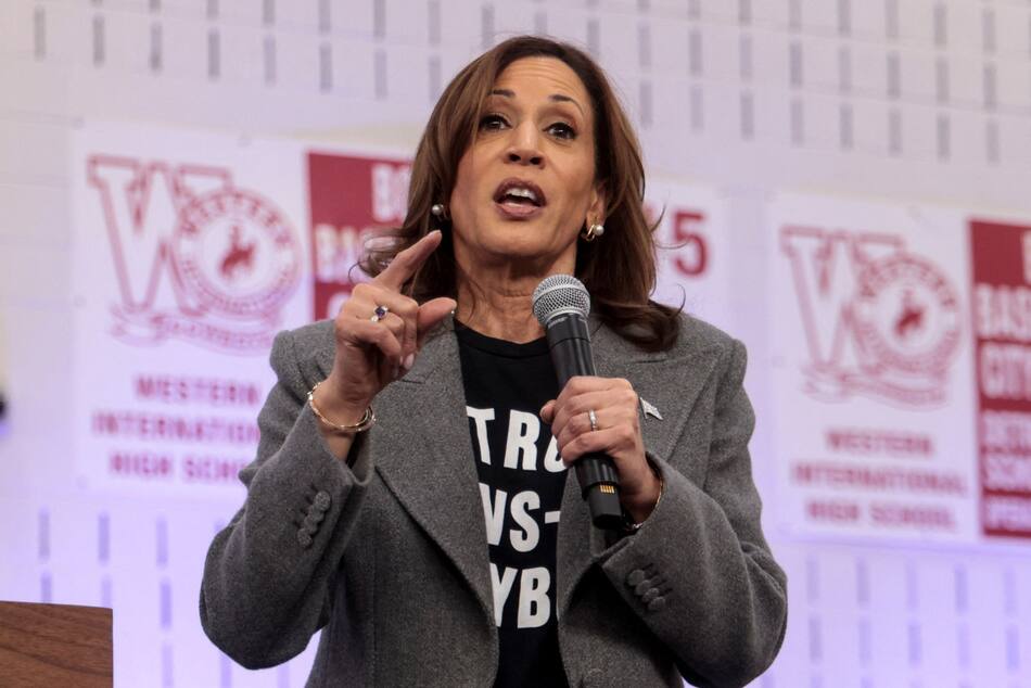 Kamala Harris, vicepresidenta de Estados Unidos. Foto: Reuters.
