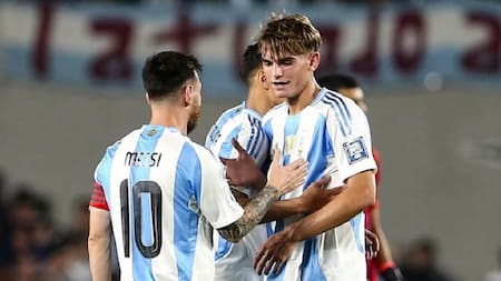 Nico Paz en la Selección Argentina. Foto: Instagram @nicopaz1o