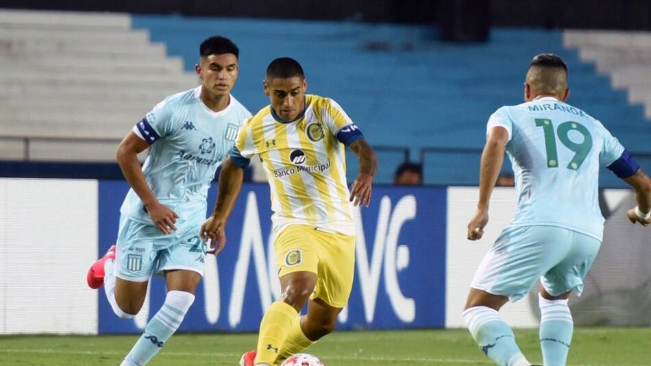 Racing Club vs Rosario Central, fútbol argentino, NA.