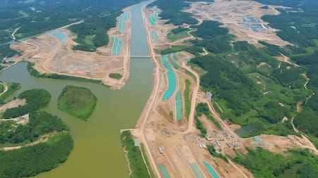 El Canal de Pinglu, China. Foto: Icebook.