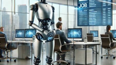 Solo un 5% de los trabajos humanos podría ser realizado por la Inteligencia Artificial en el futuro. Foto: IA.