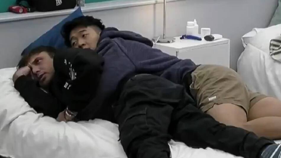 Bautista y el Chino protagonizaron un divertido momento en Gran Hermano. Foto: captura Telefe.