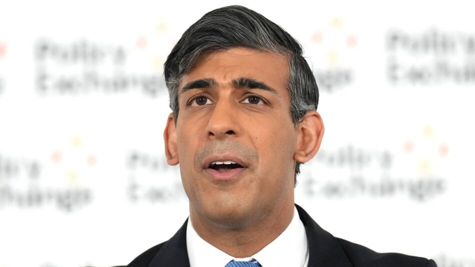 Rishi Sunak, primer ministro británico. Foto: Reuters.