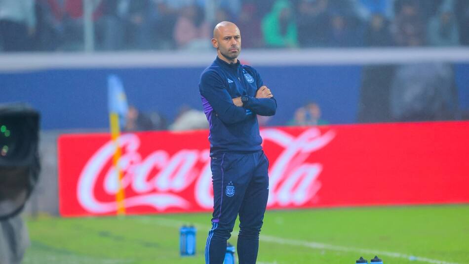 Javier Mascherano, director técnico de la Sub 23 de Argentina. Foto: NA.