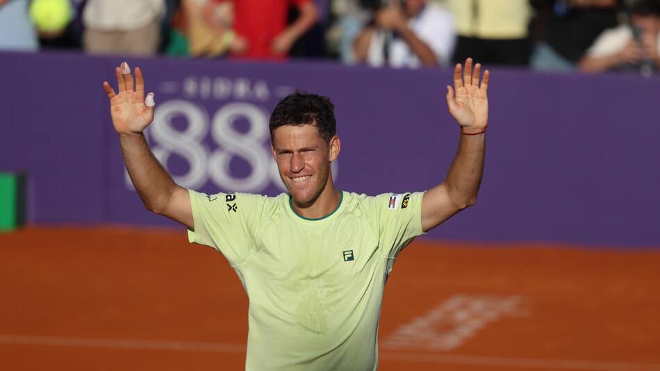 Diego Schwartzman en el Argentina Open. Foto: EFE.