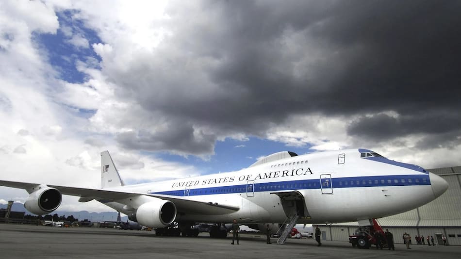 El Boeing E-4B es conocido como "Avión del Juicio Final". Foto: Reuters (U.S. Air Force)