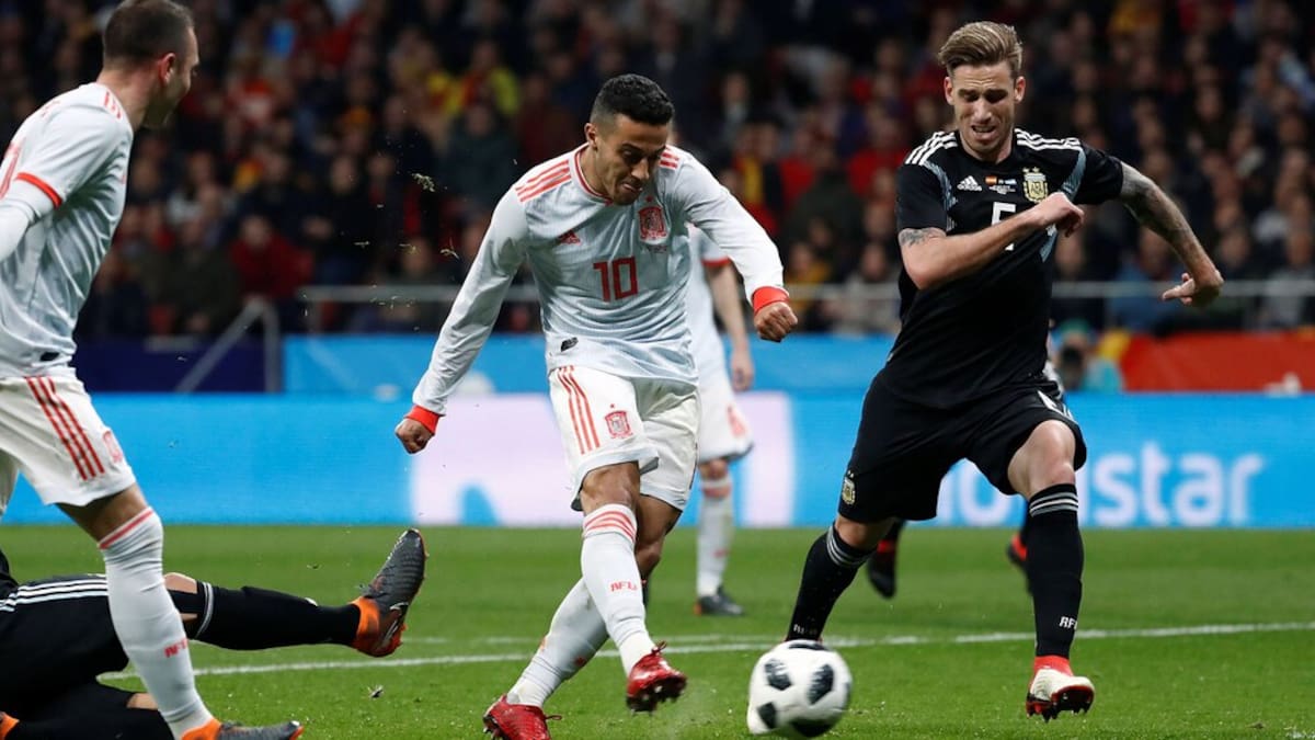 La goleada 6-1 de España contra Argentina.