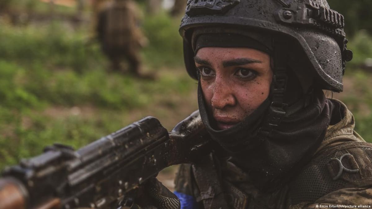 Mujeres soldado en Ucrania.