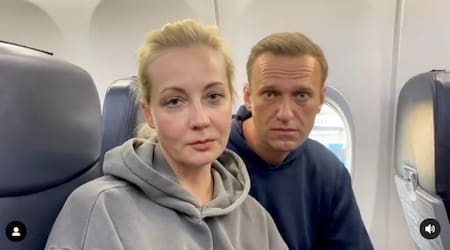 Alex Navalny, principal opositor de Putin regresó a Rusia cinco meses después de ser envenenado y fue arrestado, REUTERS