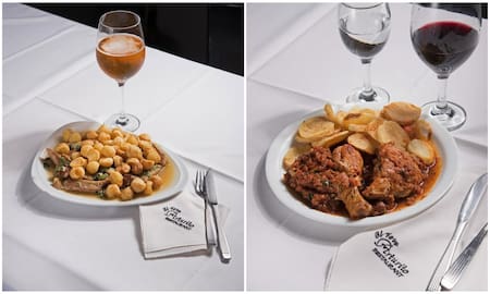 Matambrito al verdeo y pollo a la calabresa, dos manjares de "Il Vero Arturito". Foto: Instagram @ilveroarturito