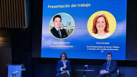 Guillermo Hirschfeld en la presentación de visión empresarial para potenciar la cooperación entre la Unión Europea y América Latina. Foto: @Hirschfeld1977