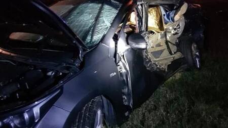 Choque ruta 9 - murió chofer de Urtubey