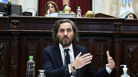 Santiago Cafiero en Informe de Gestión en el Senado, AGENCIA NA