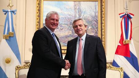 Miguel Díaz-Canel y Alberto Fernández, Cuba y Argentina, NA